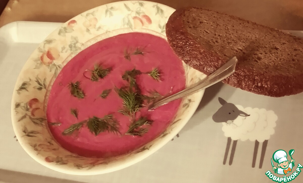 Свекольный борани с кокосовым молоком