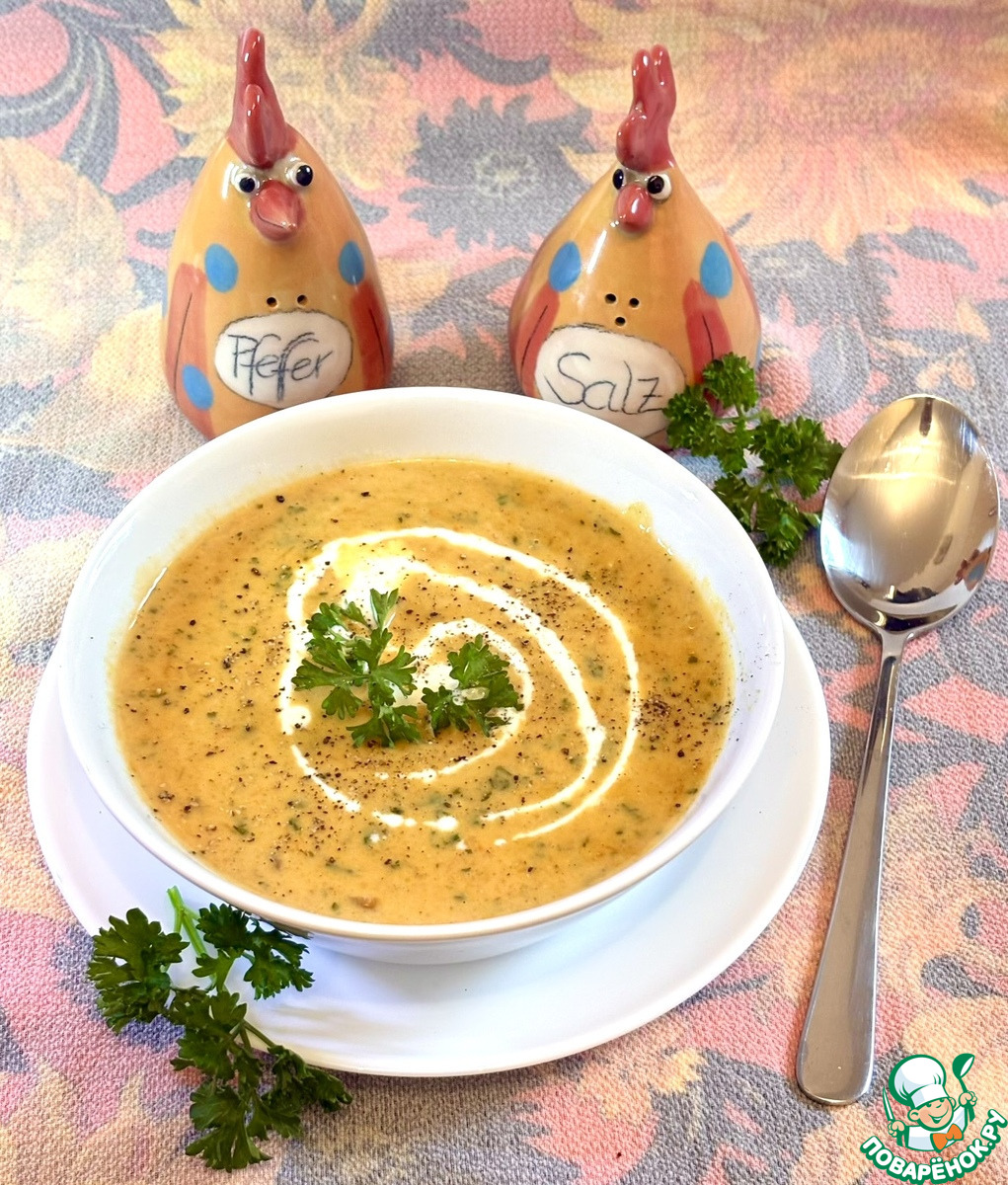 Тыквенно-чечевичный суп