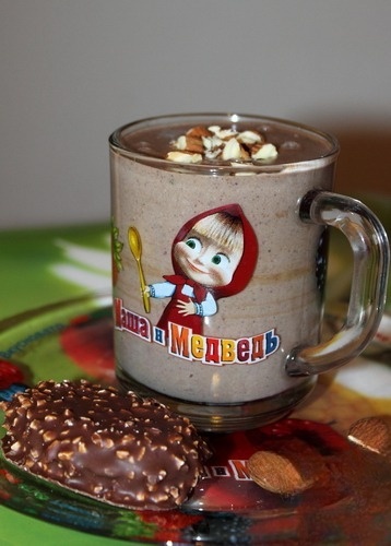 Молочный кисель с какао