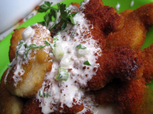 Нагетсы под майонезным соусом