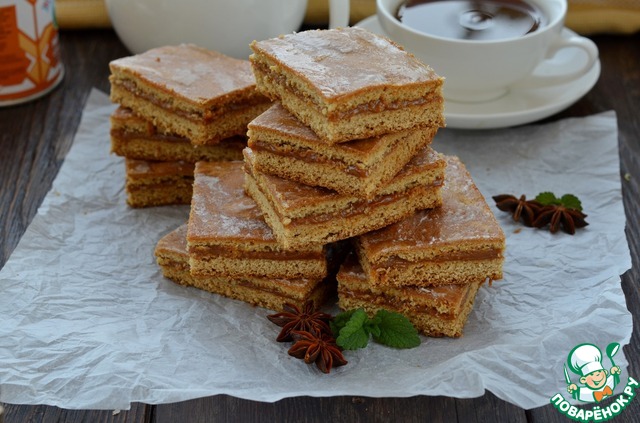 Gingerbread with condensed milk