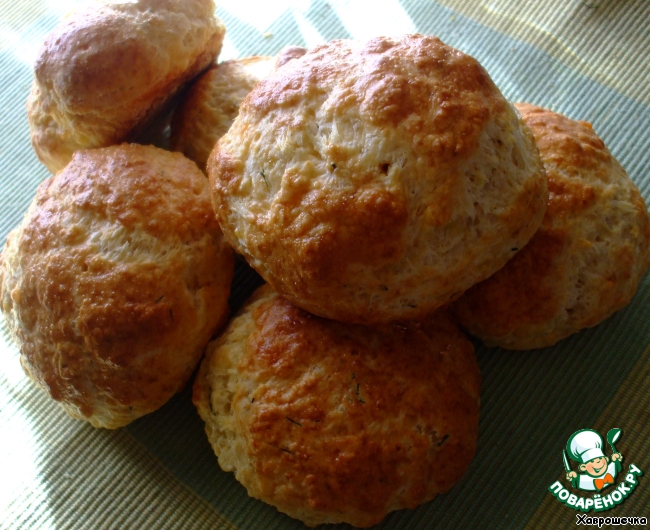 Rolls with cheese inspired scones