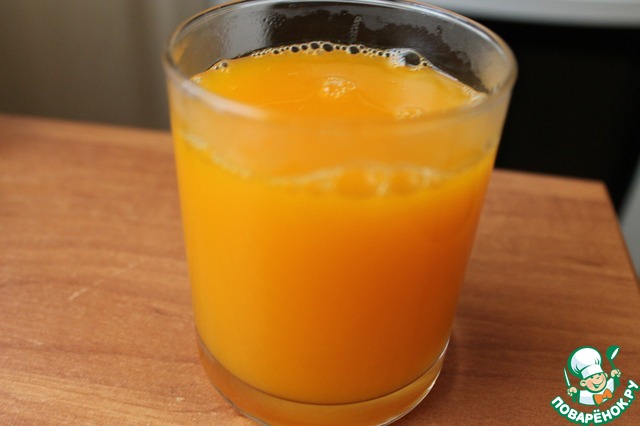 Homemade pumpkin juice