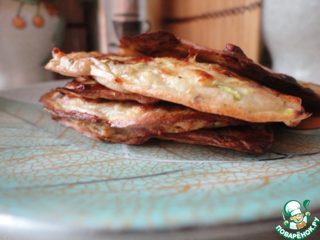 Rye cheese-pumpkin fritters out of the oven