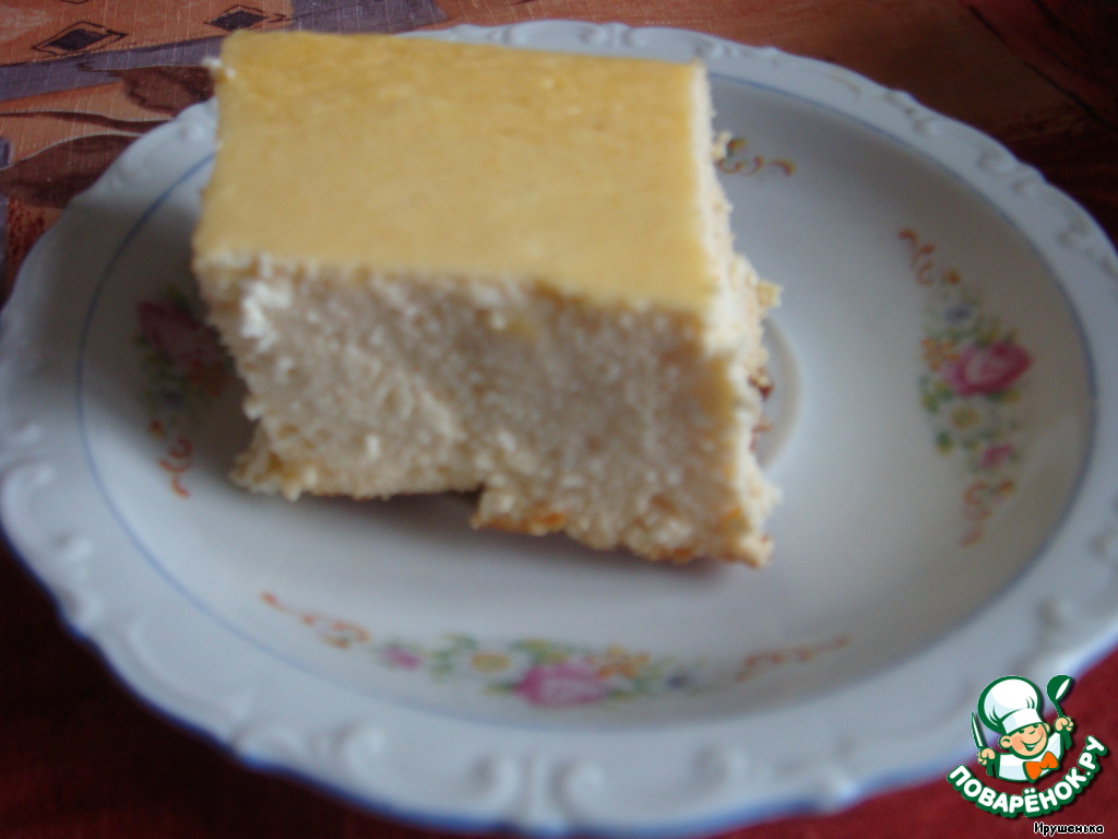 Cheesecake without sugar and butter