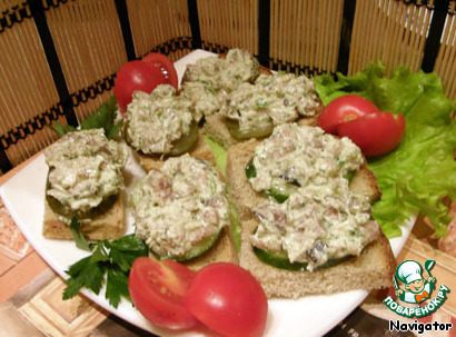 The spread of cold smoked mackerel and cream cheese