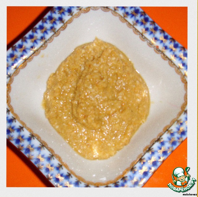 Tahina-a paste of sesame seeds