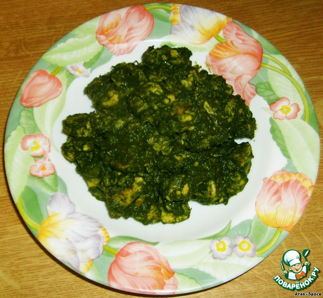 Chicken in spinach