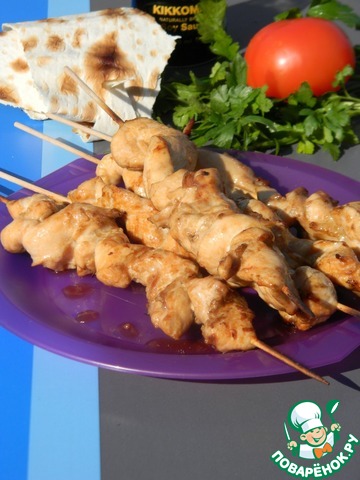 Chicken skewers 