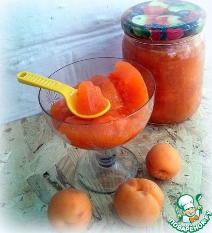 Apricot jelly for the winter