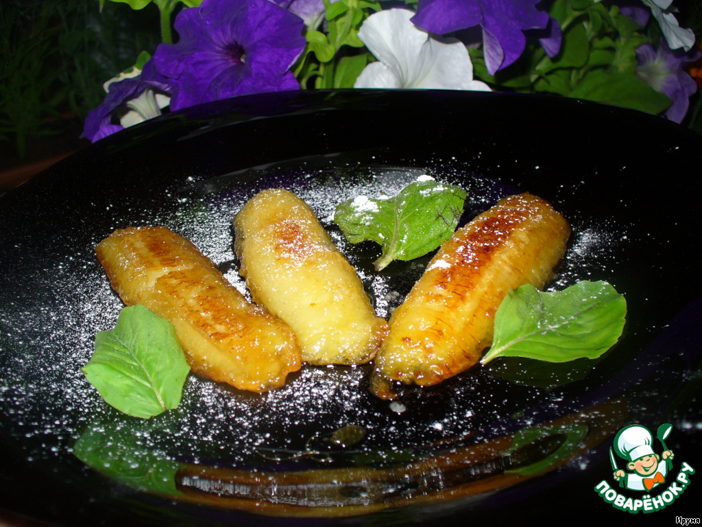 Fried bananas