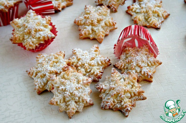 Cheese snowflakes