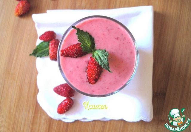Smoothie yogurt with buckwheat cereal