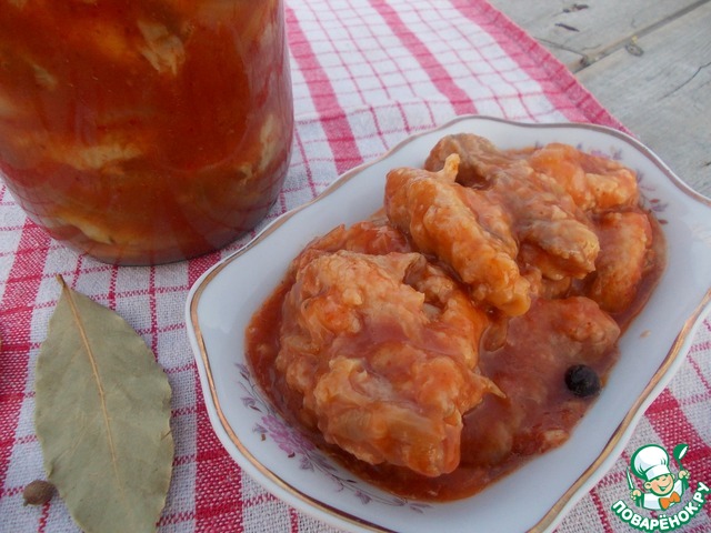 Gobies in tomato sauce