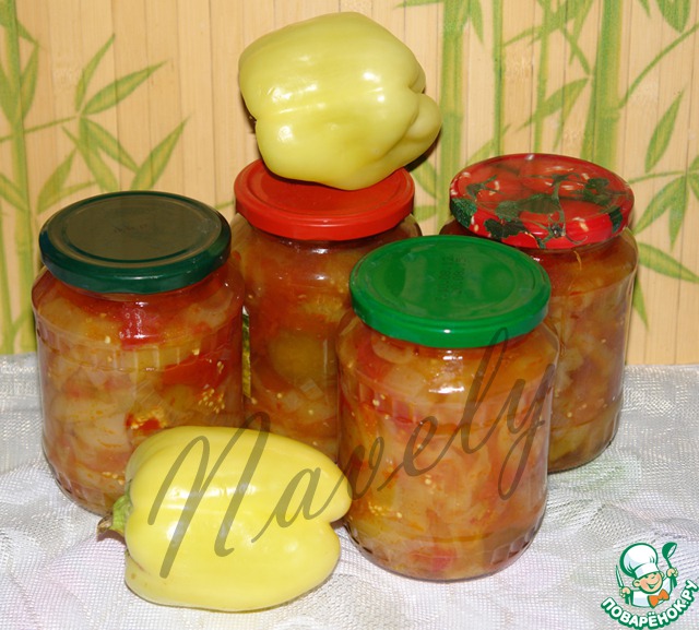 Canned eggplant with vegetables