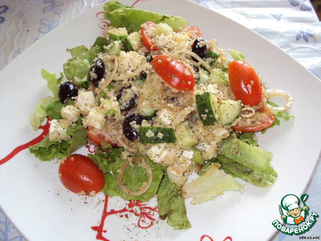 Salad with couscous