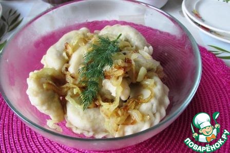 Dumplings with chicken liver