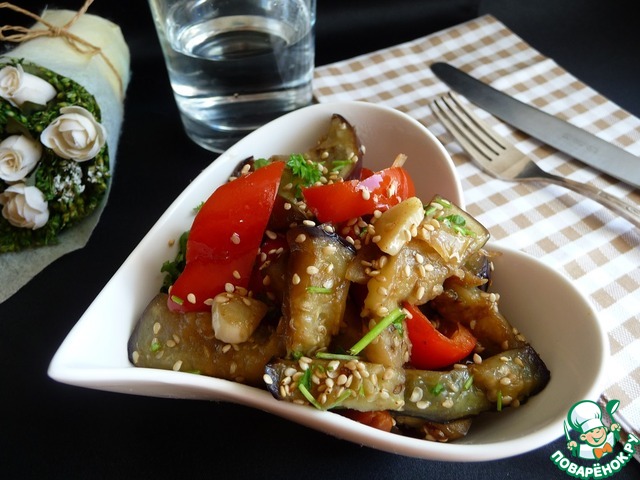 Quick eggplant in the pan