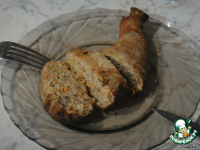 Stuffed chicken legs