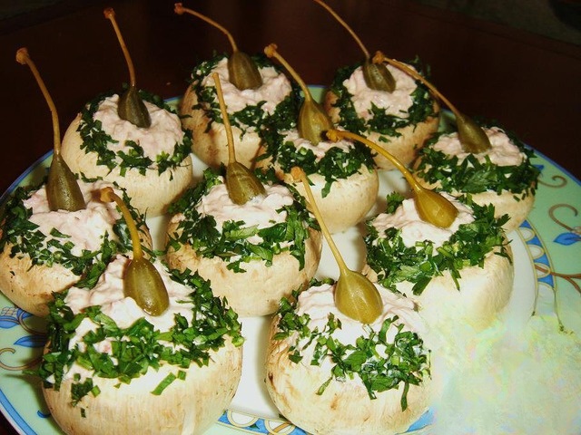 Mushrooms stuffed with 