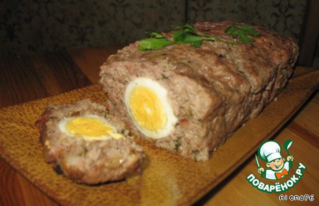 Meatloaf with egg