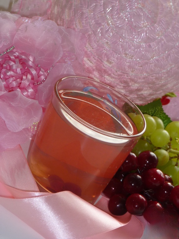 Клюквенно-виноградный компот 