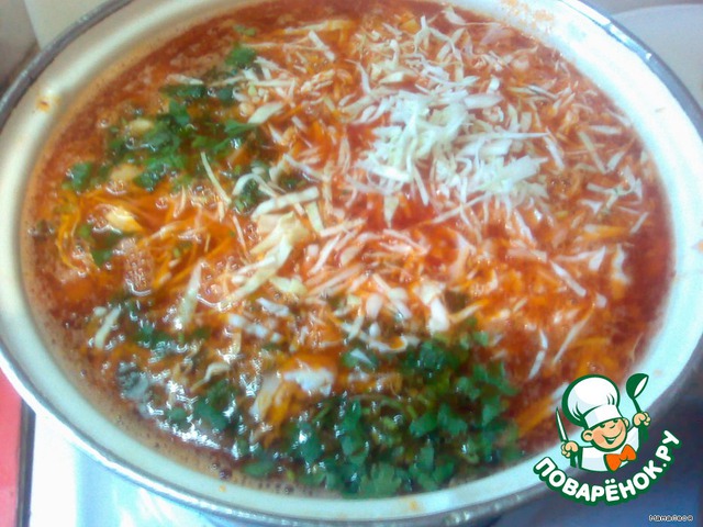 Cold vegetable soup.