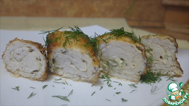 Chicken rolls for the holiday table