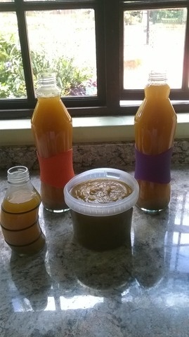 Яблочный сидр и пряное яблочное пюре