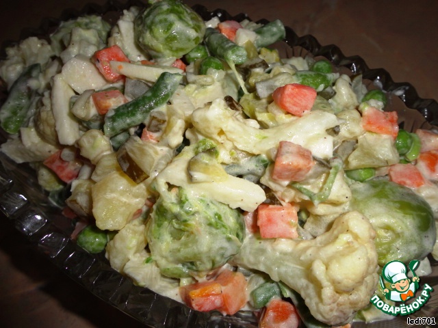 Salad frozen vegetables