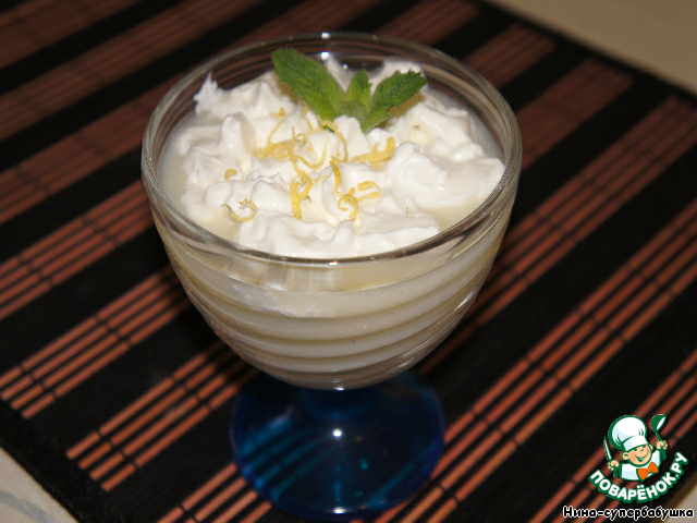 Cold lemon soup