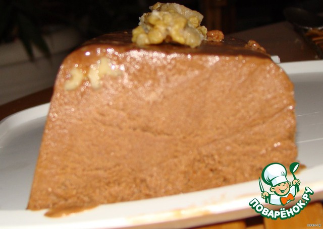 The terrine-2-chocolate ice cream with walnuts