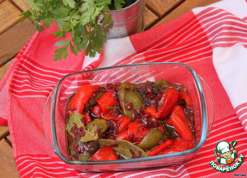 Antipasti of peppers