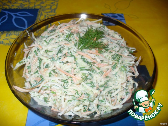 Salad of kohlrabi