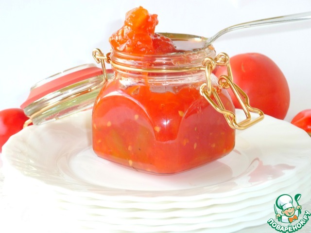 Tomato jam or sauce for meat