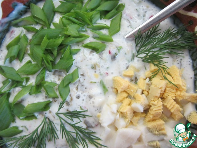 White cold soup