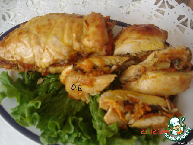 Stuffed with a savory breast of