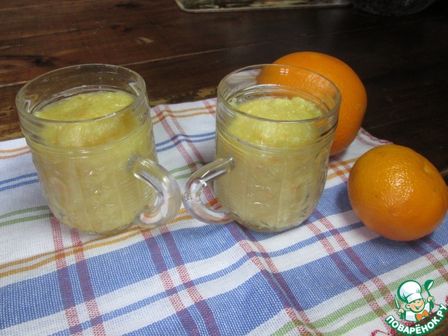 Apple smoothie with orange juice