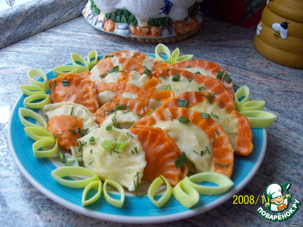 Dumplings with potato and cottage cheese