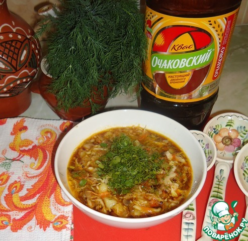 Vegetables with kvass monastery
