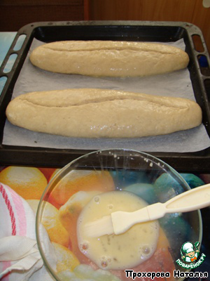 Italian loaves with the cut
