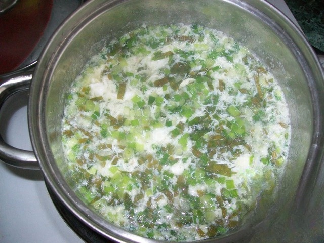 Soup with sorrel
