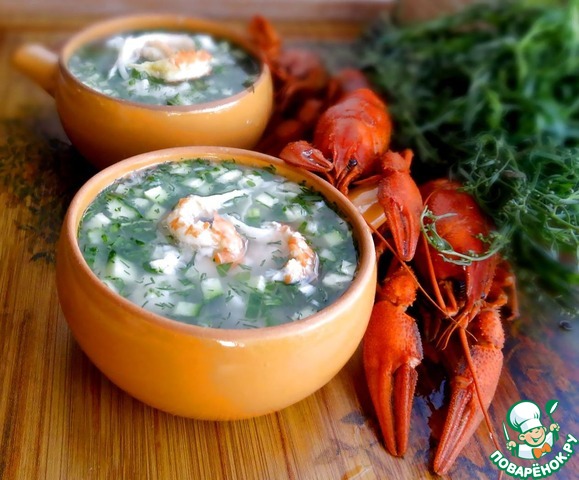 Fish soup with crayfish