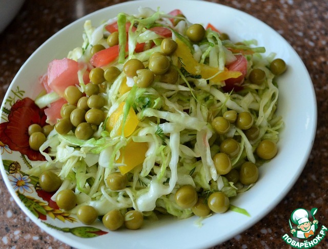 Vegetable salad to meat