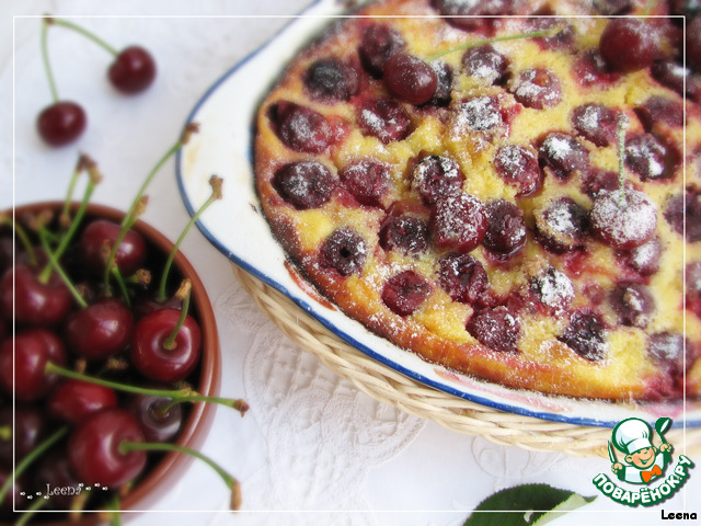 Tender, clafouti with cherevichny
