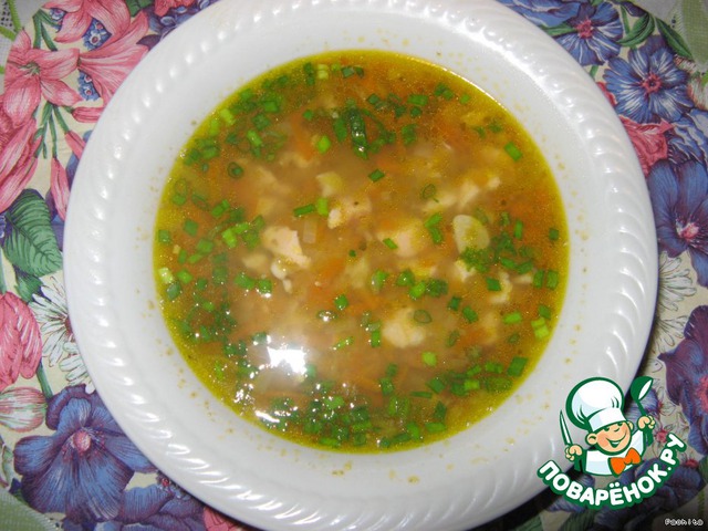 Чечевичный суп с копчeной индейкой