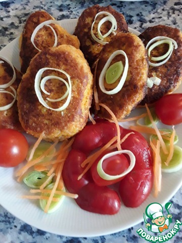 Carrot-oat patties