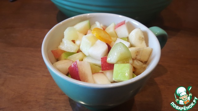 Fruit white hash on kvass