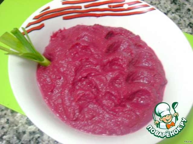 Cream puree of beets