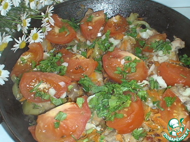 Мясо по-абхазски с овощами